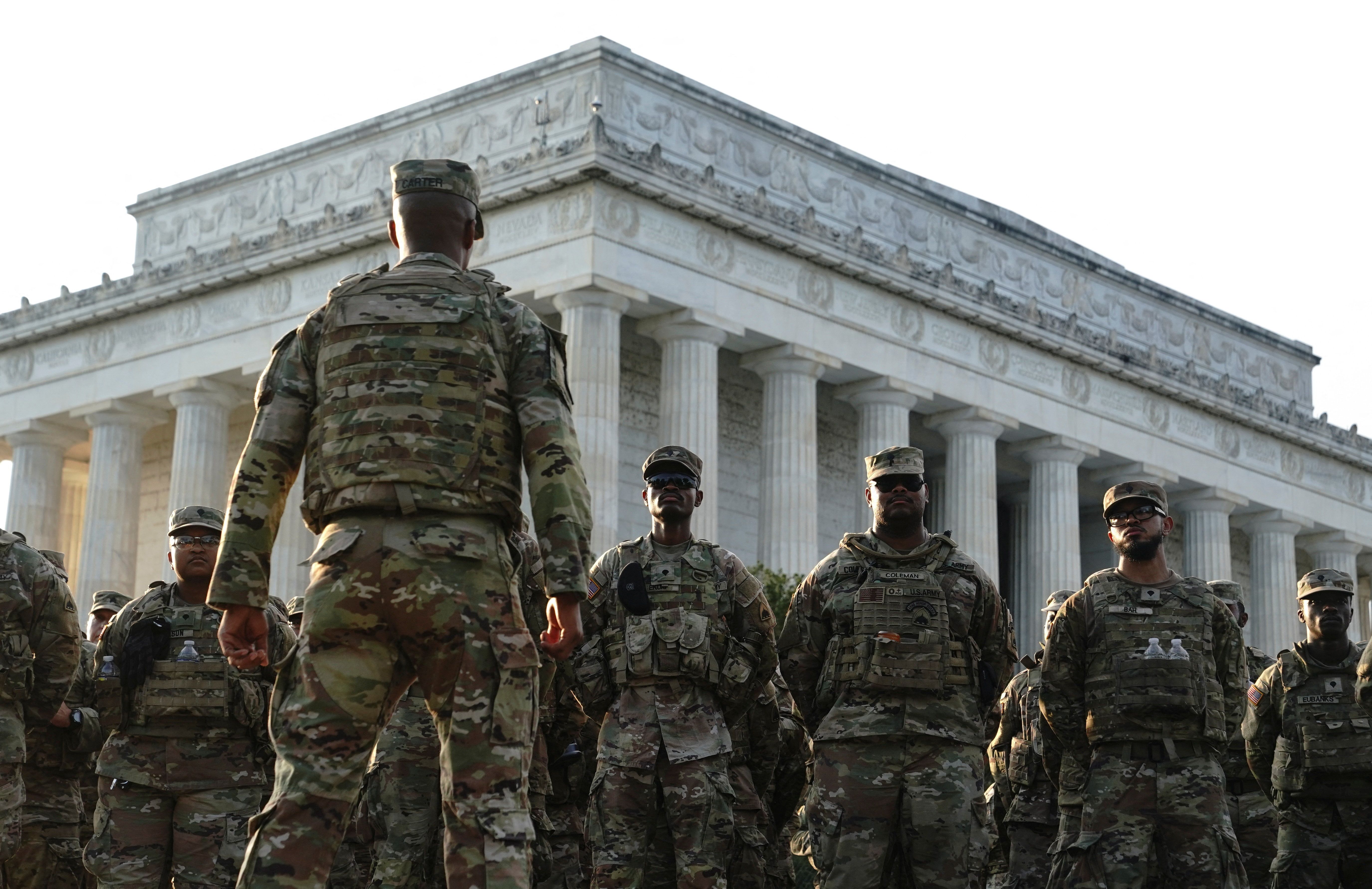 National Guard troops in Washington