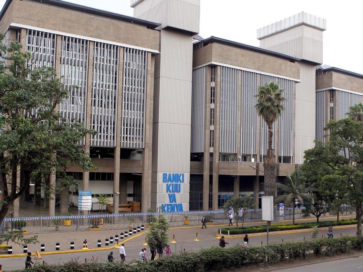 Central Bank of Kenya headquarters building in Nairobi, Kenya.