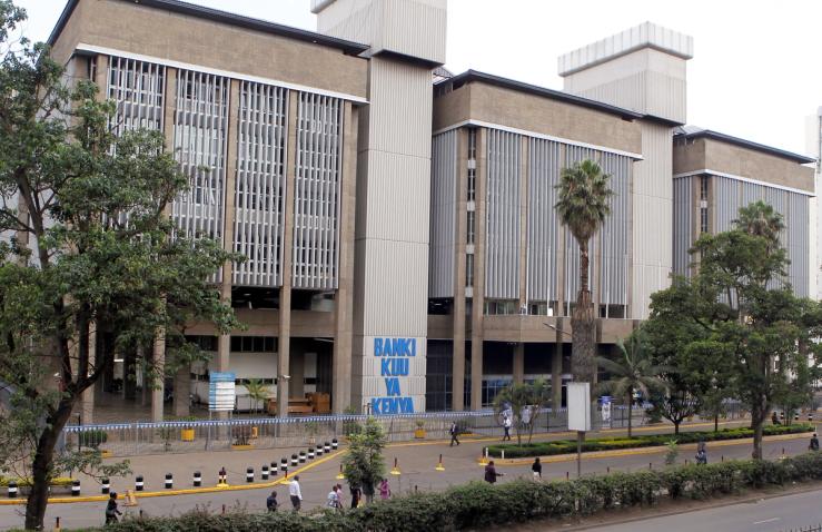 Central Bank of Kenya headquarters building in Nairobi, Kenya.