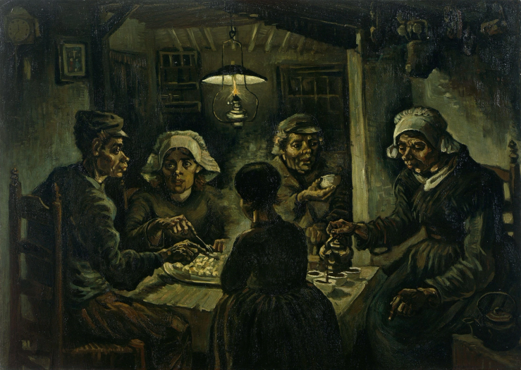 Vincent van Gogh, “The Potato Eaters” (1885).