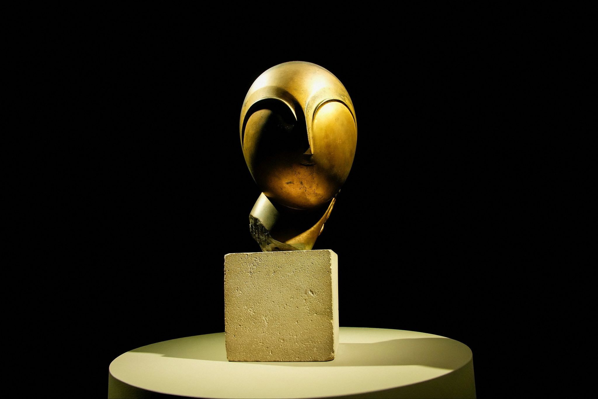 The Brancusi sculpture. 