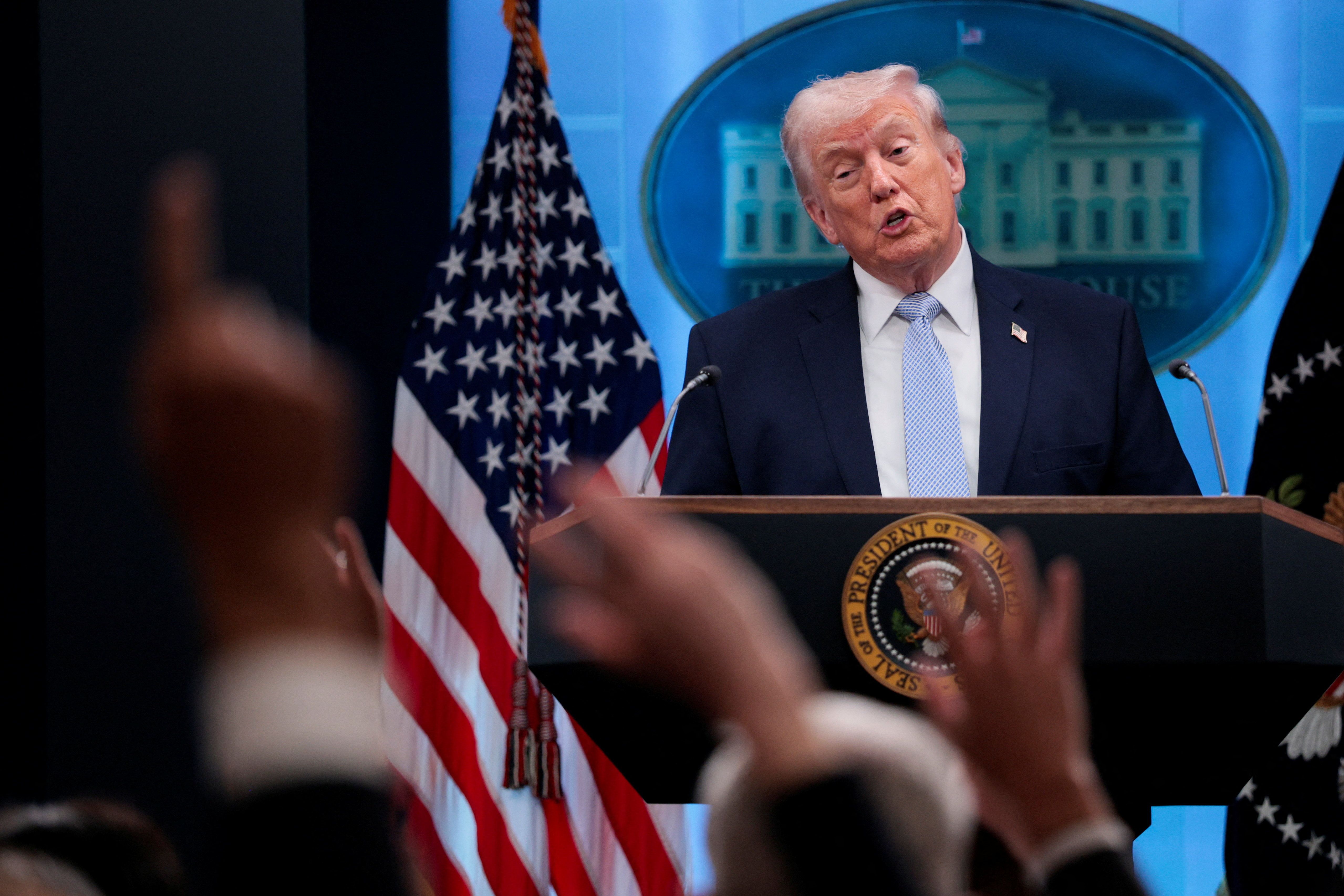 President Trump holds a press conference