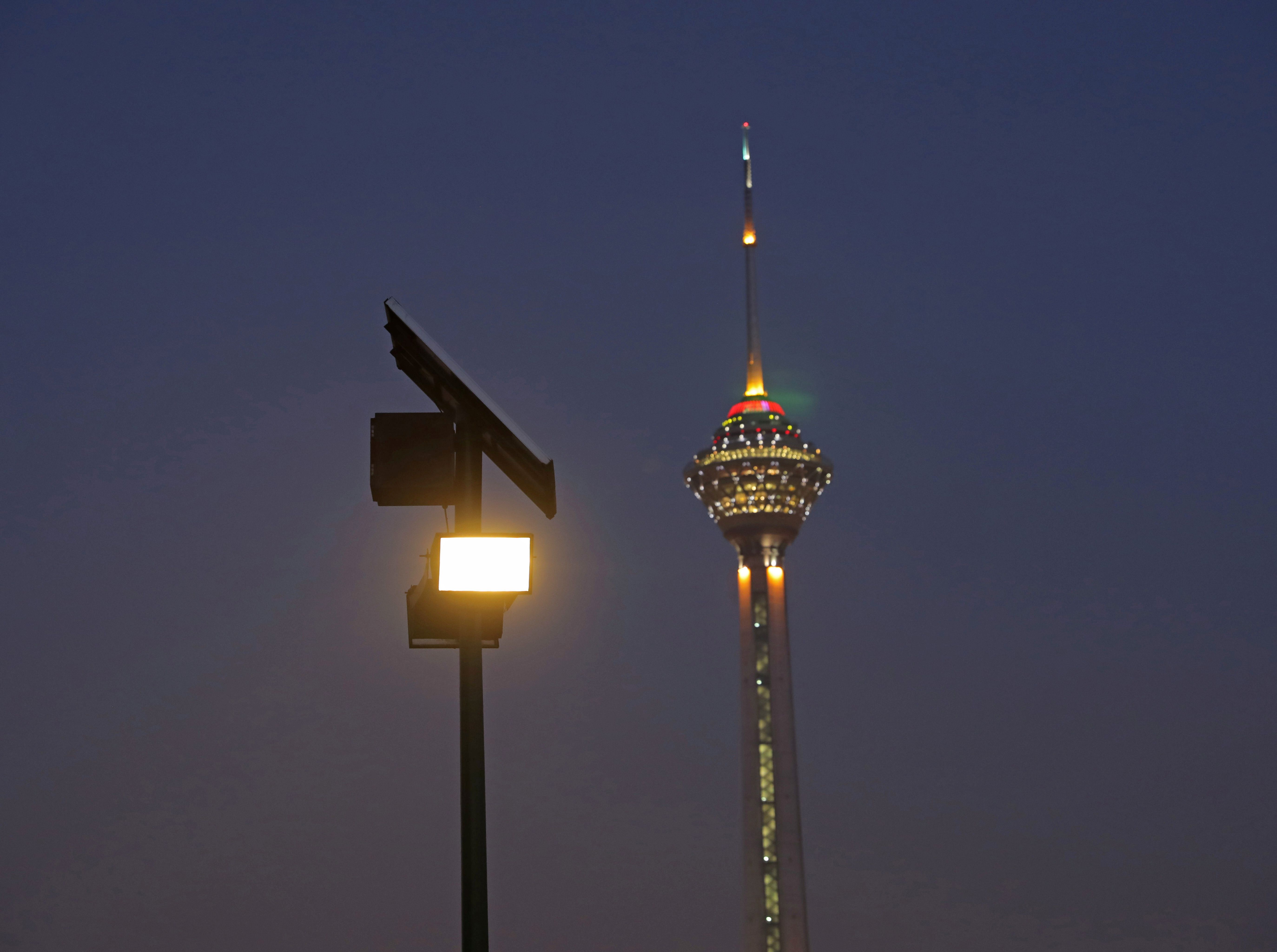 Solar panel in Iran.