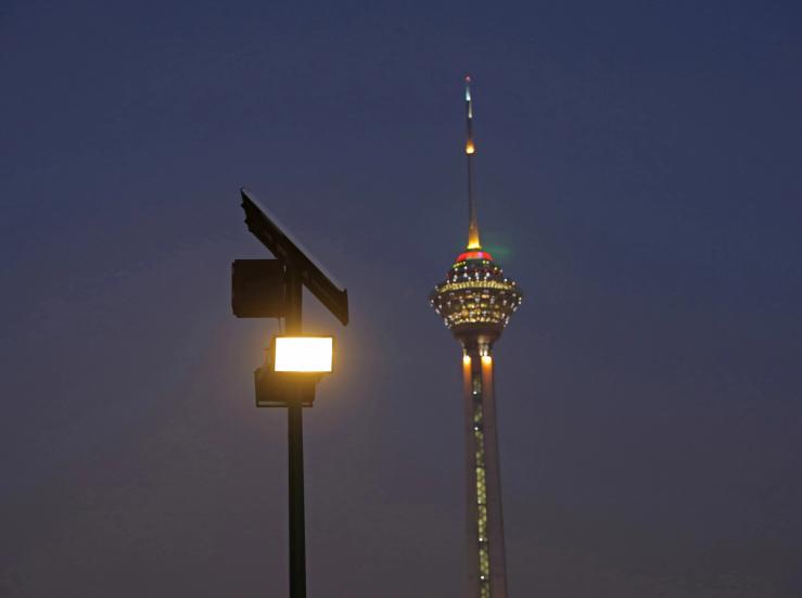 Solar panel in Iran.