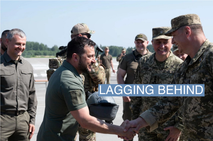 Ukraine’s President Volodymyr Zelenskyy attends a celebration of the Day of the Air Force of the Armed Forces of Ukraine, amid Russia’s attack on Ukraine, in unknown location, Ukraine August 6, 2023. Ukrainian Presidential Press Service/Handout via REUTERS