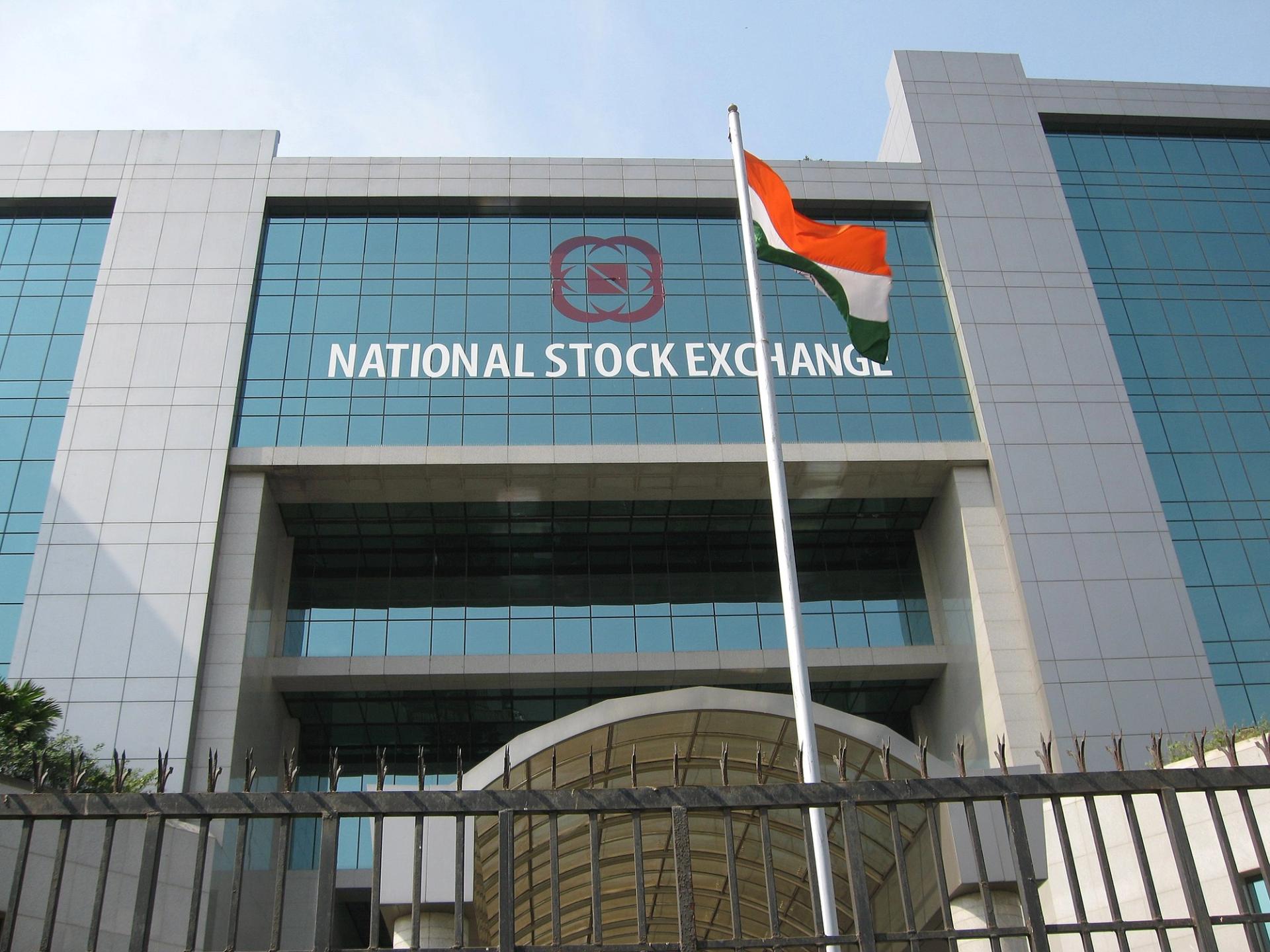 A photo of the Indian National Stock Exchange.