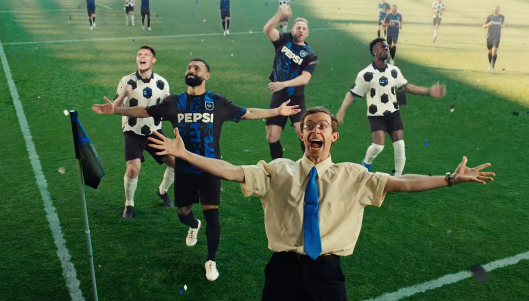 Screenshot of Pepsi’s Football Nation campaign ad.
