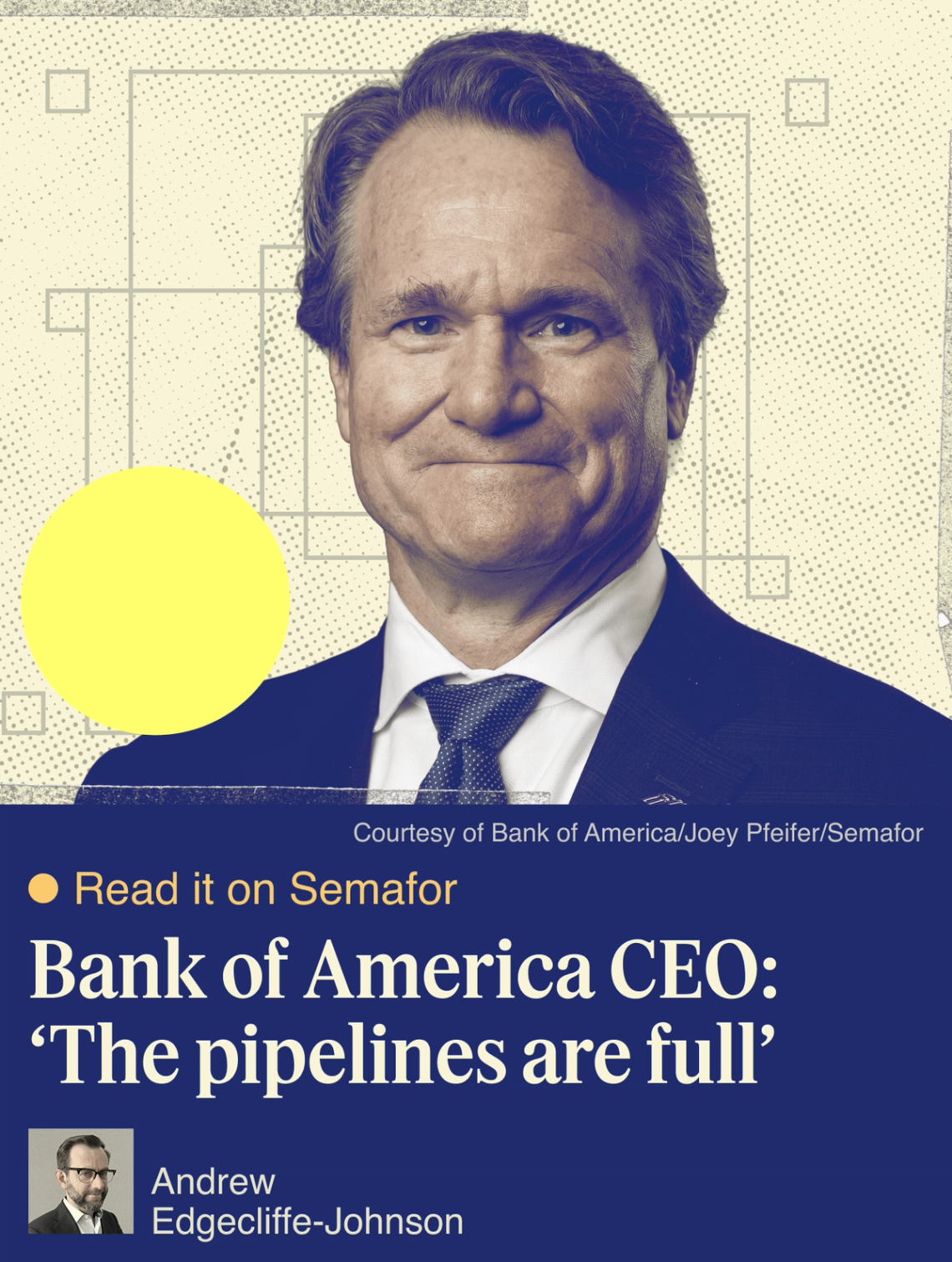 Bank of America CEO: ‘The pipelines are full’