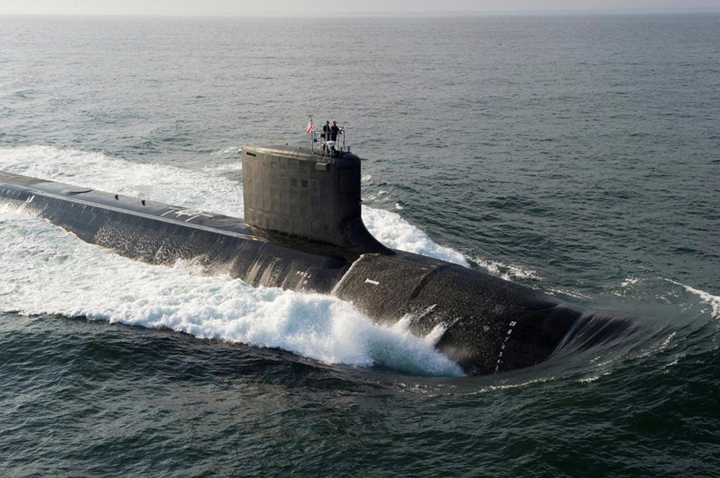 The Virginia-class USS North Dakota (SSN 784) submarine is seen during bravo sea trials in this U.S. Navy handout picture taken in the Atlantic Ocean August 18, 2013.