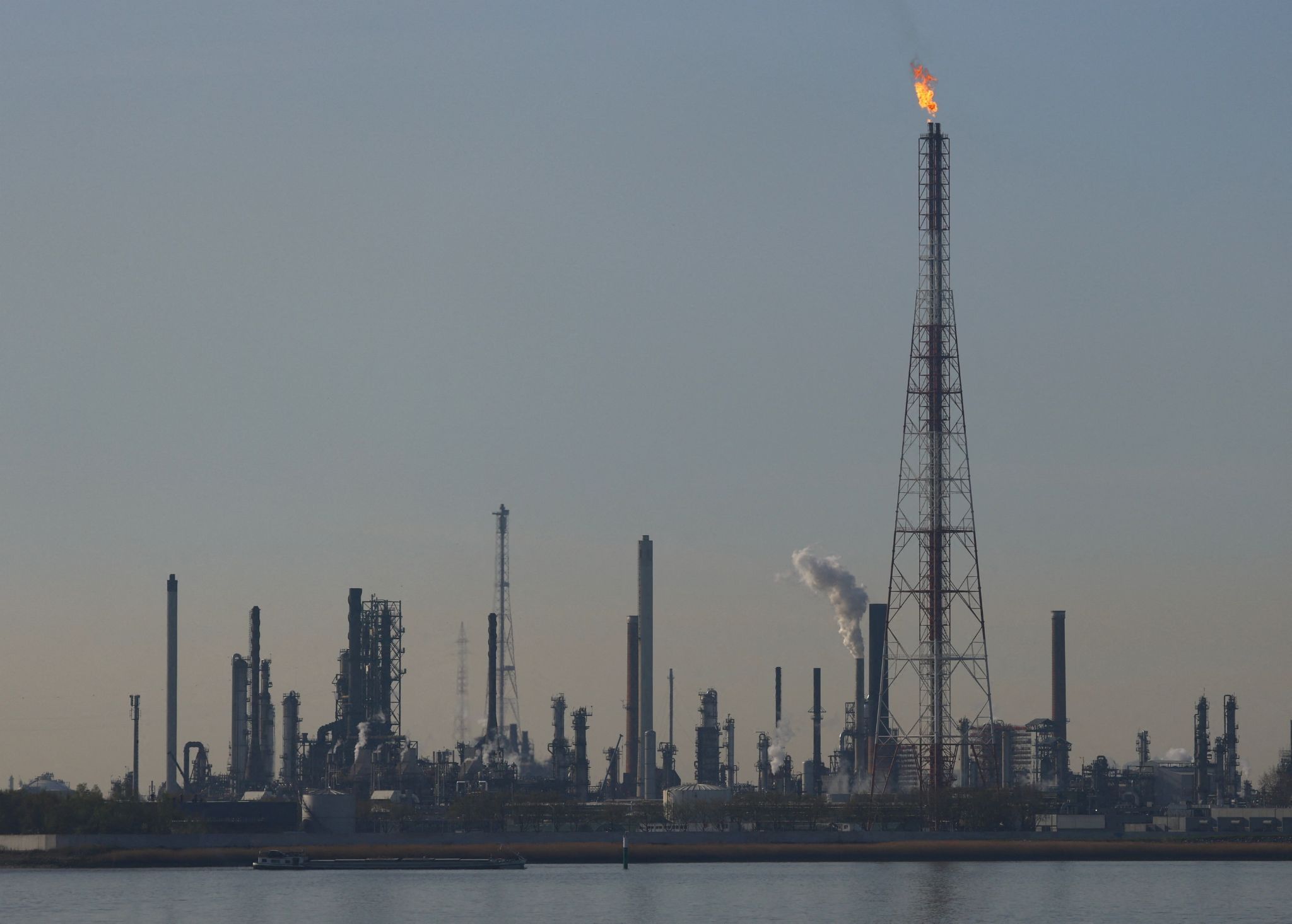 An oil refinery in Antwerp. 
