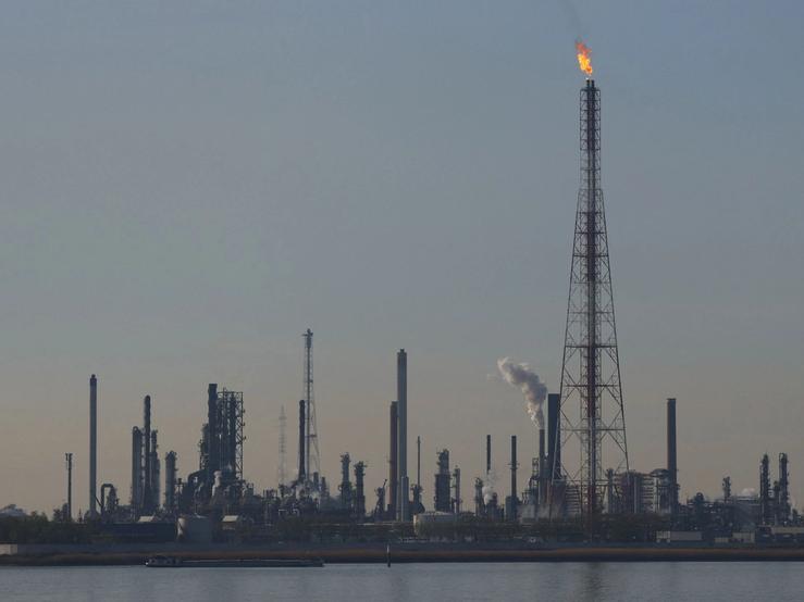An oil refinery in Antwerp.