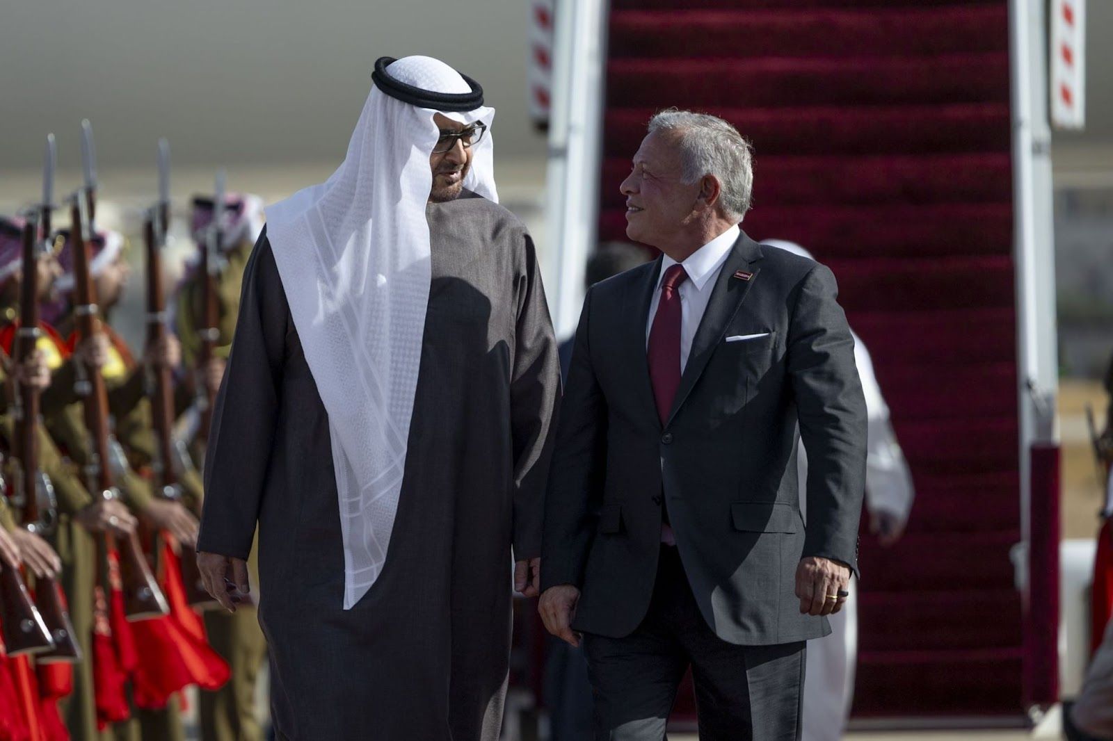 UAE President Mohamed bin Zayed Al Nahyan and Jordan’s King Abdullah II.