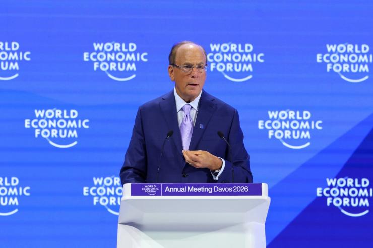 Chairman and CEO of BlackRock Larry Fink.