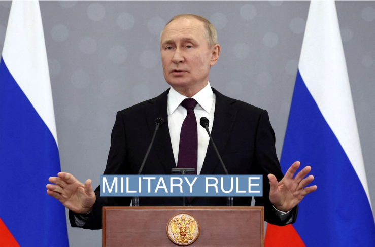 Russian President Vladimir Putin attends a news conference following the Commonwealth of Independent States (CIS) leaders’ summit in Astana, Kazakhstan October 14, 2022.