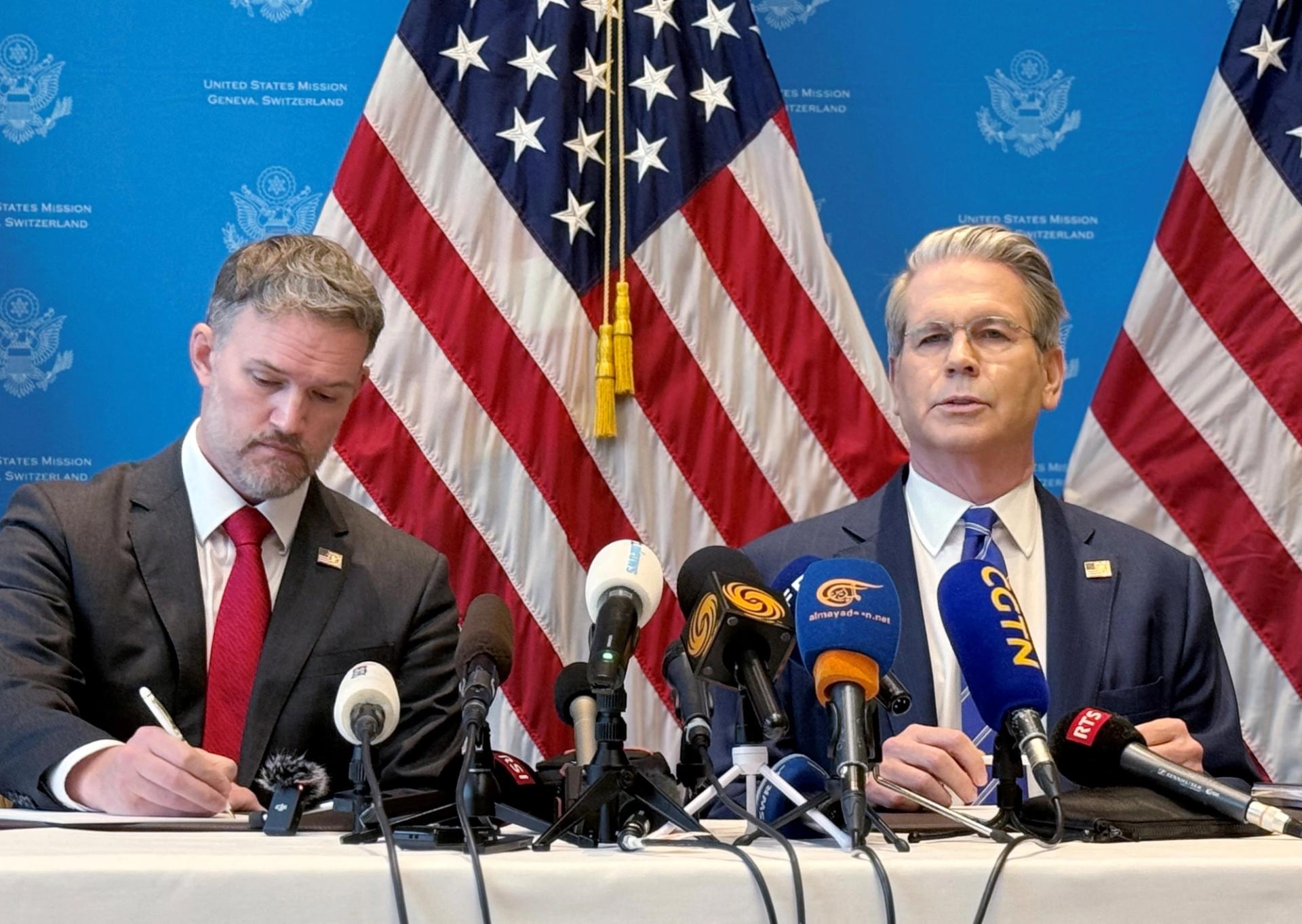 US Secretary of the Treasury Scott Bessent and US Trade Representative Jamieson Greer