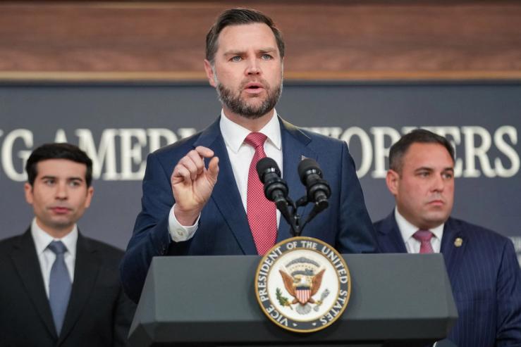 Vice President JD Vance at Thursday’s announcement