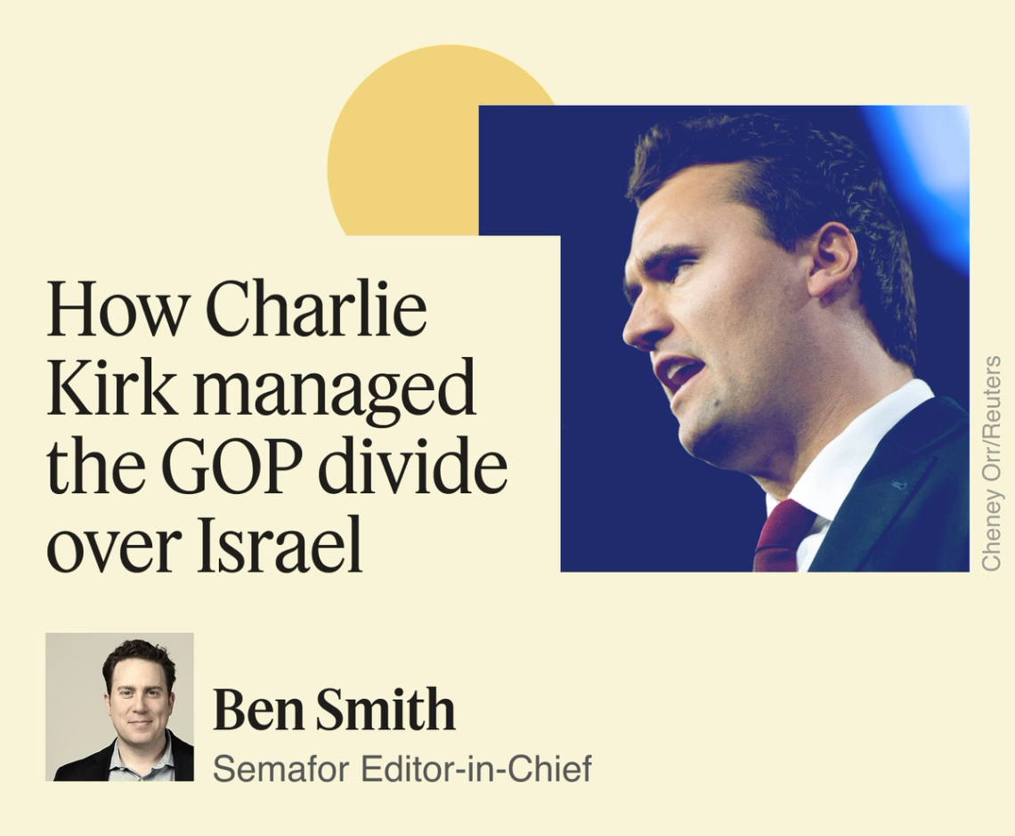 How Charlie Kirk managed the GOP divide over Israel