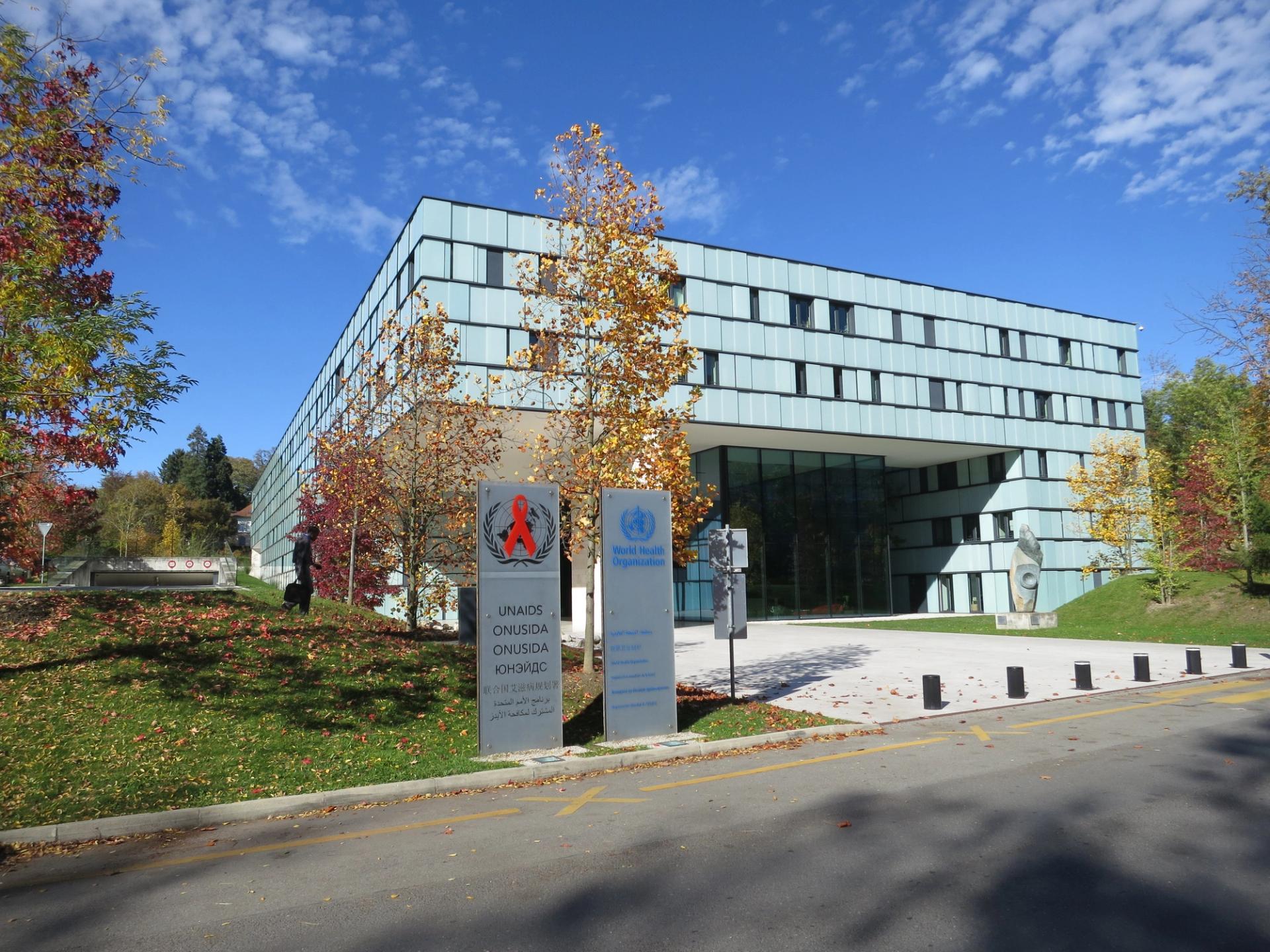 The UNAIDS building in Geneva. 