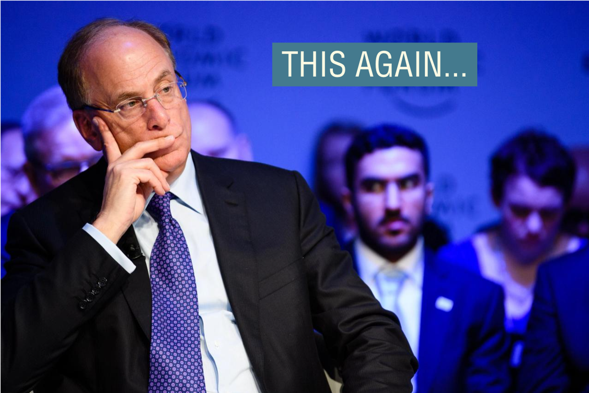 Larry Fink, Chairman and Chief Executive Officer, BlackRock, USA speaking during the Session "Saudi Arabia Vision 2030" at the Annual Meeting 2017 of the World Economic Forum