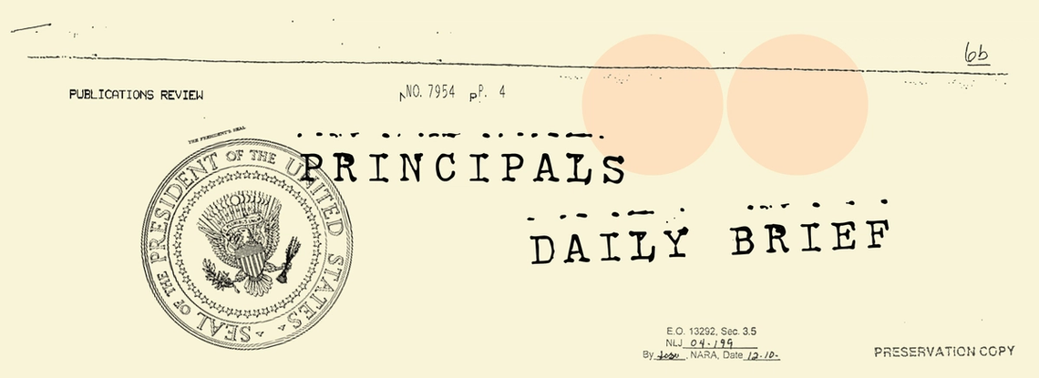 Principals Daily Brief.