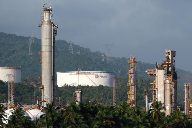 Installations at the El Palito refinery of Venezuelan state oil company PDVS.