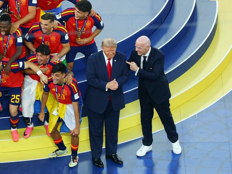 US President Donald Trump and FIFA President Gianni Infantino