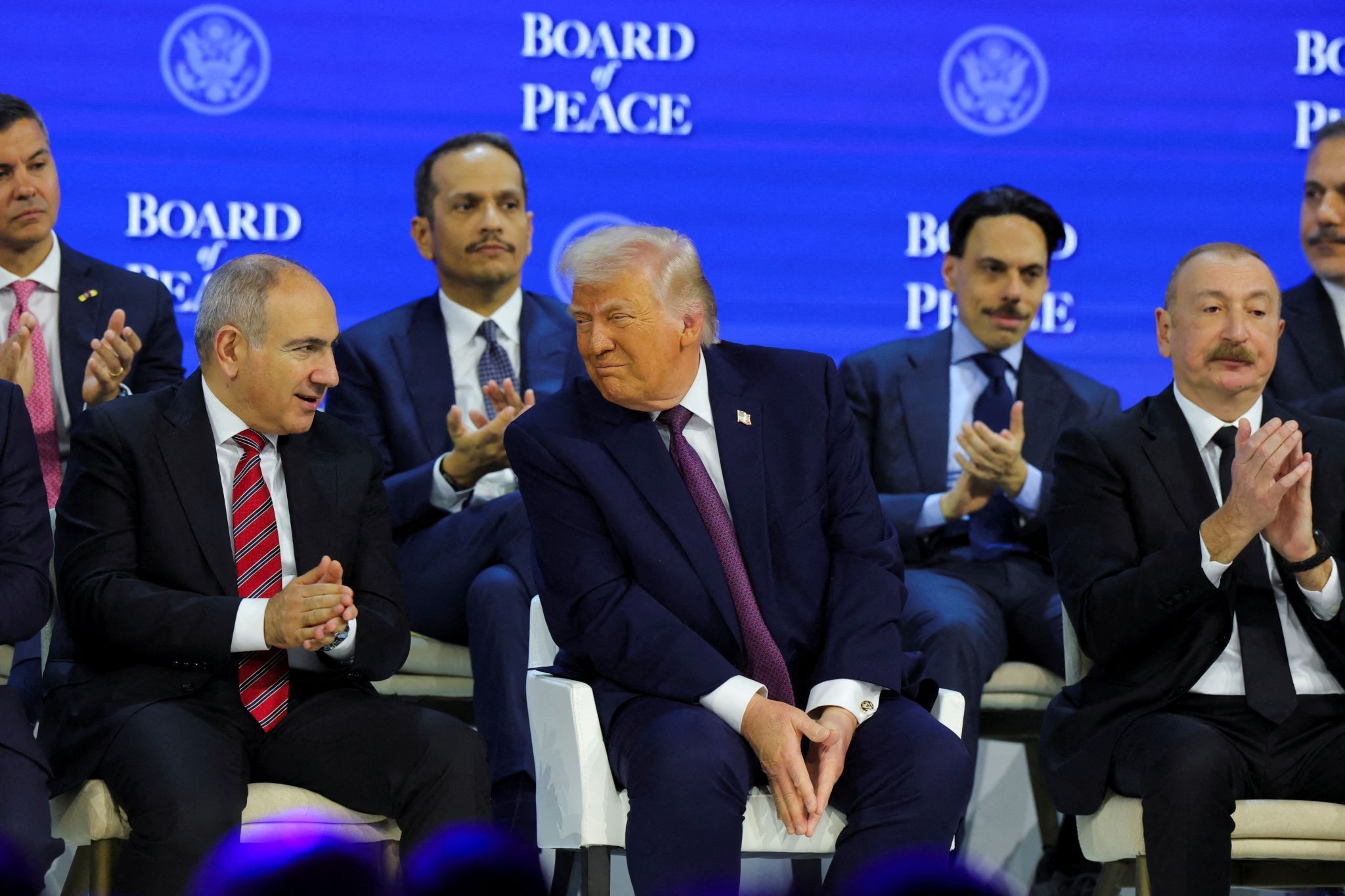 Trump’s Board of Peace meeting in Davos. 