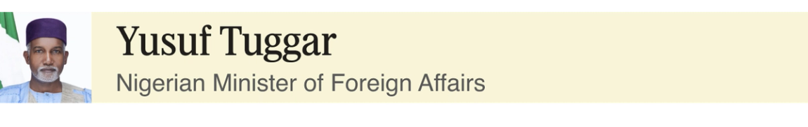 Yusuf Tuggar, Nigerian Minister of Foreign Affairs.