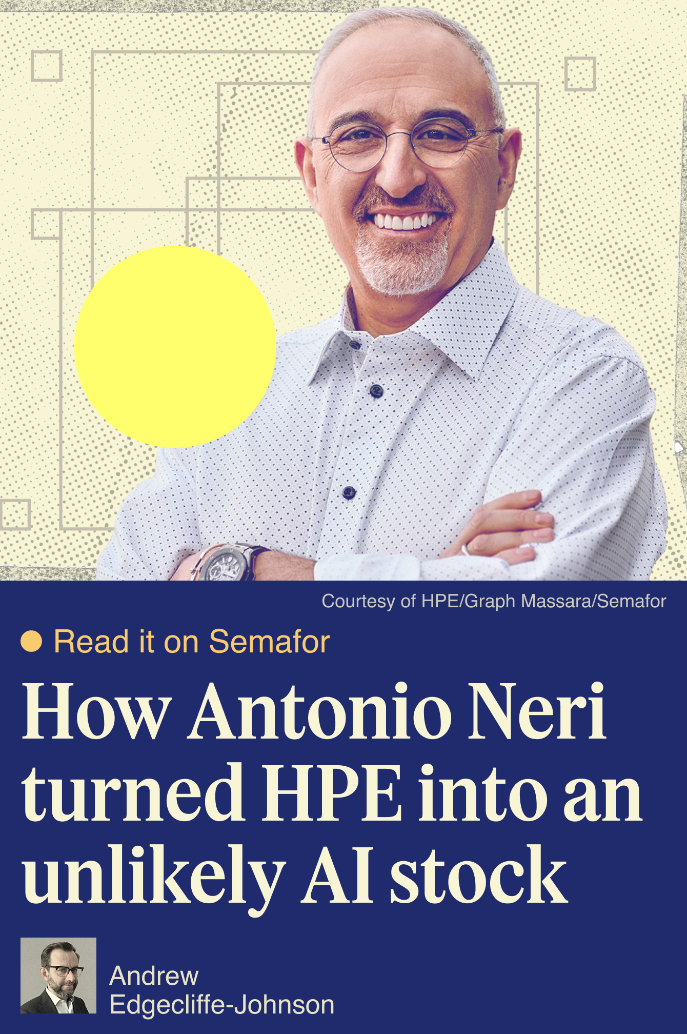 How Antonio Neri turned HPE into an unlikely AI stock