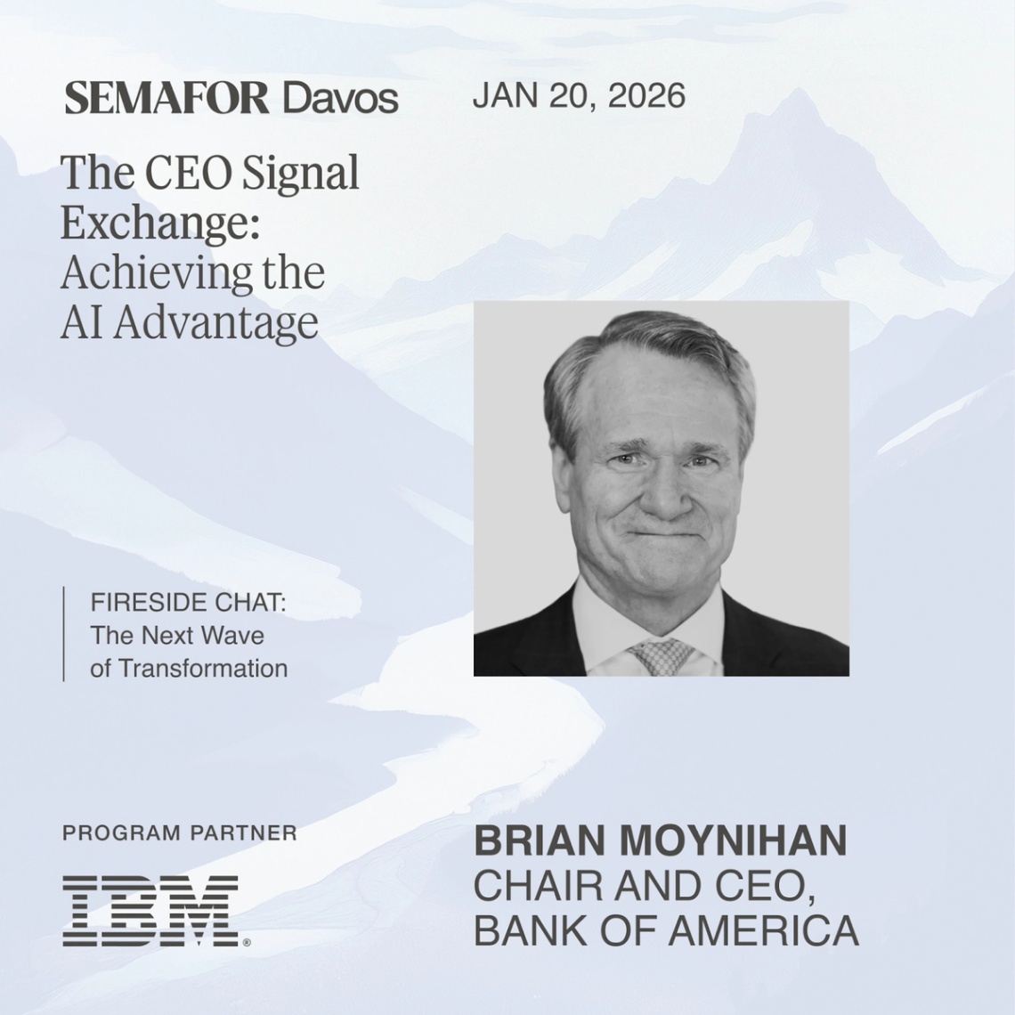 A graphic promoting Semafor’s Davos event.