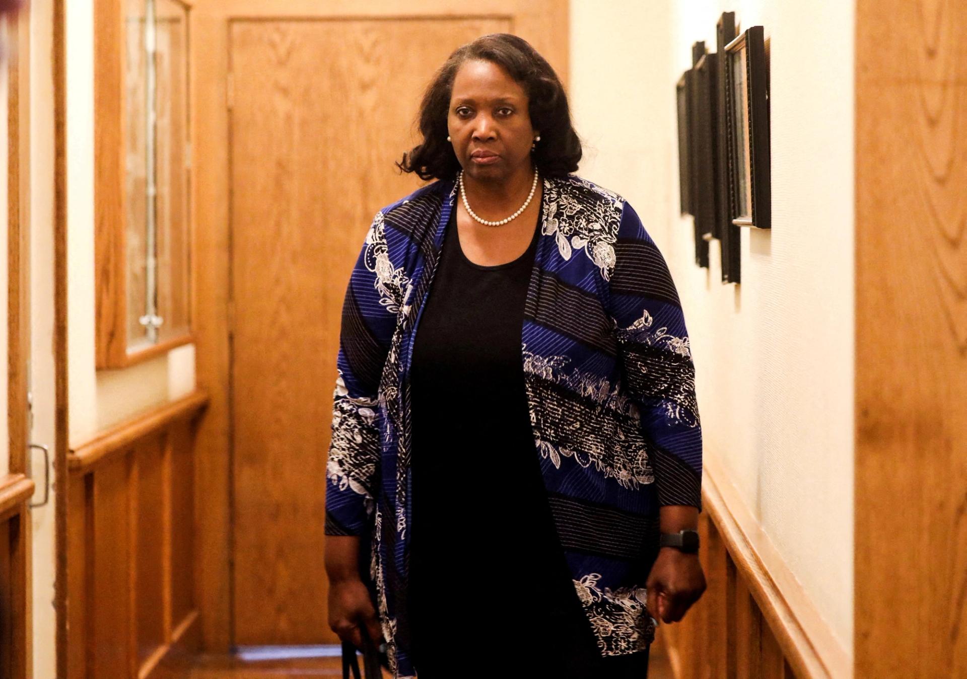 Federal Reserve Governor Lisa Cook attends the Federal Reserve Bank of Kansas City’s 2025 Jackson Hole economic symposium.
