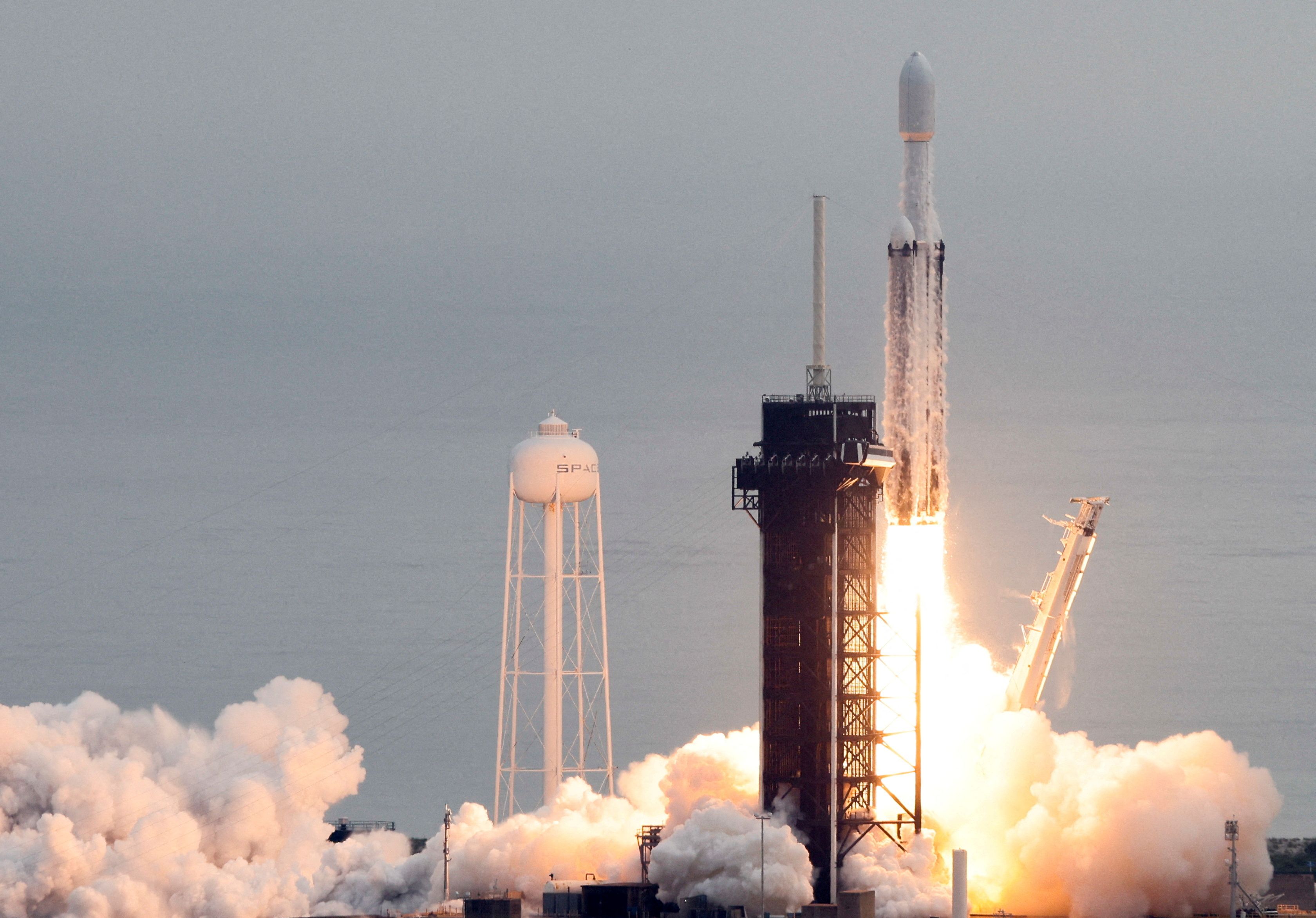 A SpaceX rocket.