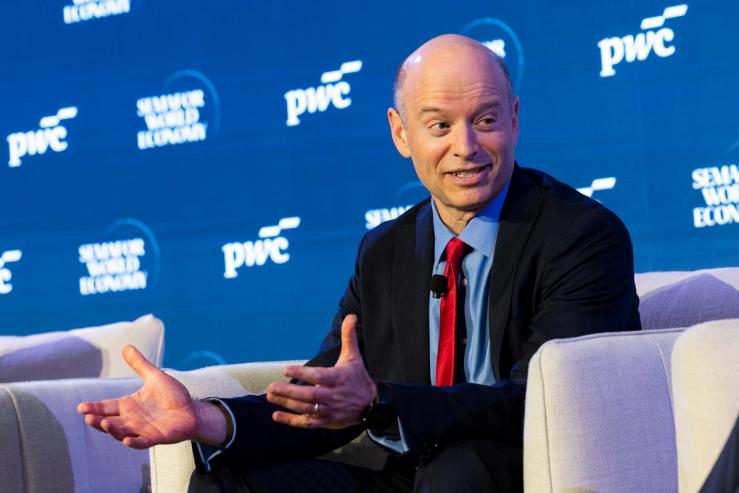 David Schwimmer (CEO - London Stock Exchange Group ) at Semafor World Economy 2026 on April 16, 2026 in Washington, DC.