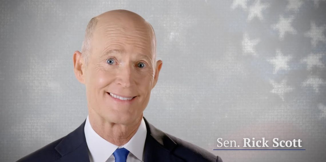 An image of Rick Scott from an ad. 