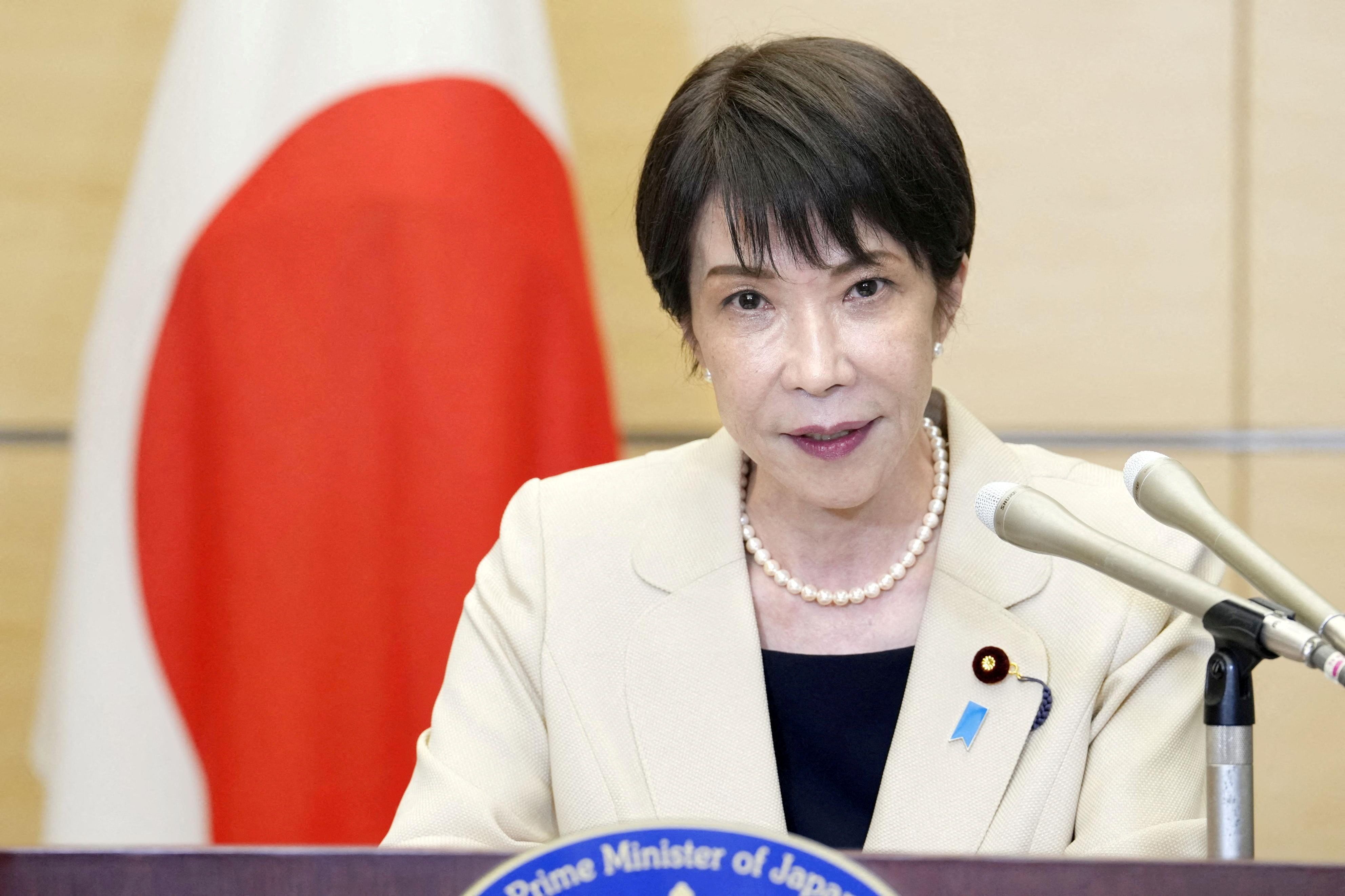 Japanese Prime Minister Sanae Takaichi
