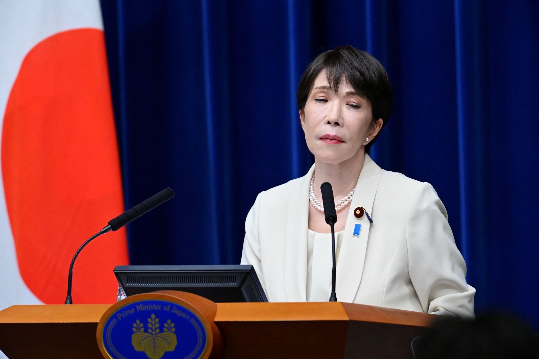 Japanese Prime Minister Sanae Takaichi