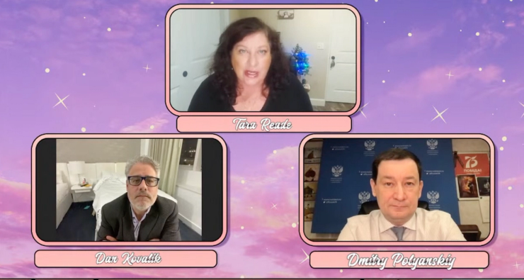 Reade interviews a Russian diplomat on YouTube