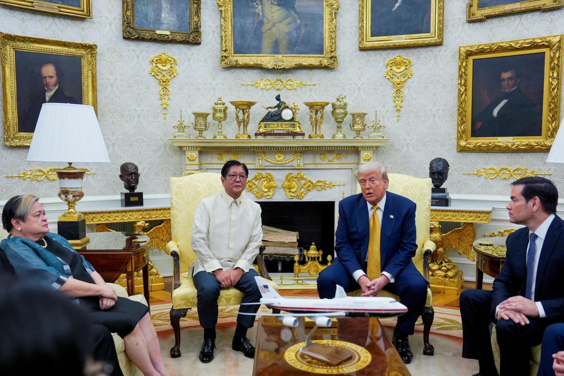 US President Donald Trump and Philippine President Ferdinand Marcos Jr.