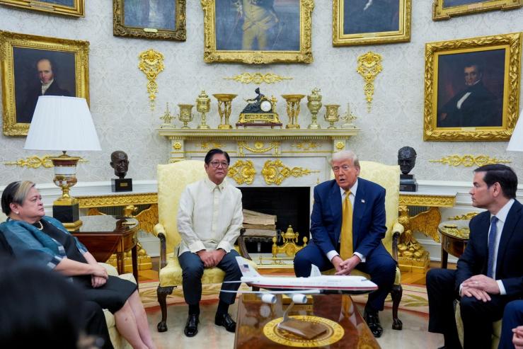 US President Donald Trump and Philippine President Ferdinand Marcos Jr.