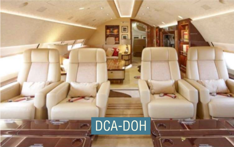 The inside of the jet Qataris offered to Donald Trump.