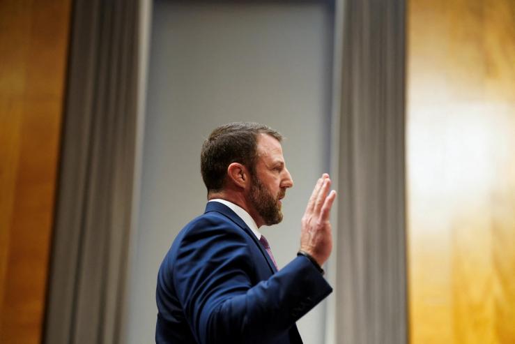 Markwayne Mullin during his confirmation hearing