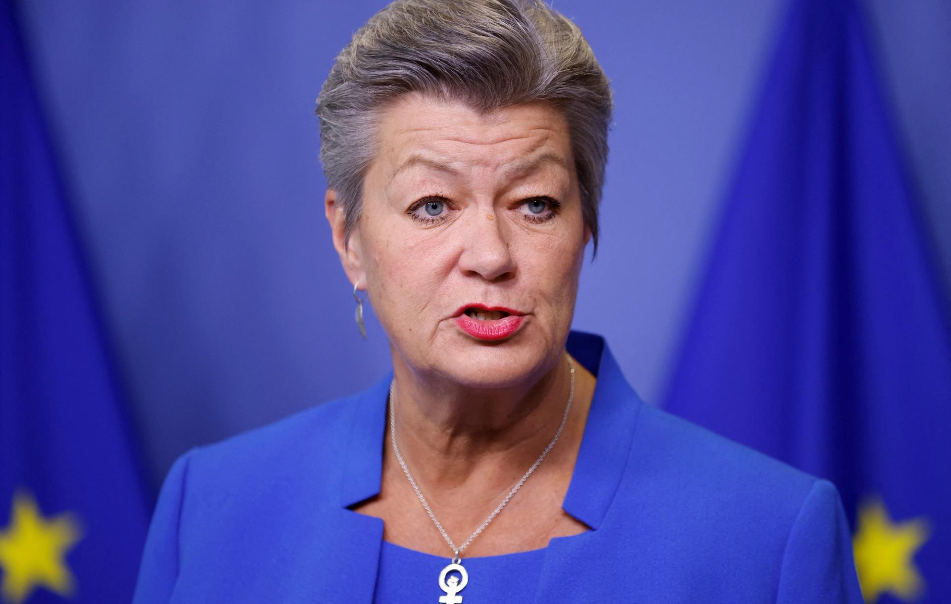 European Commissioner for Home Affairs Ylva Johansson. 