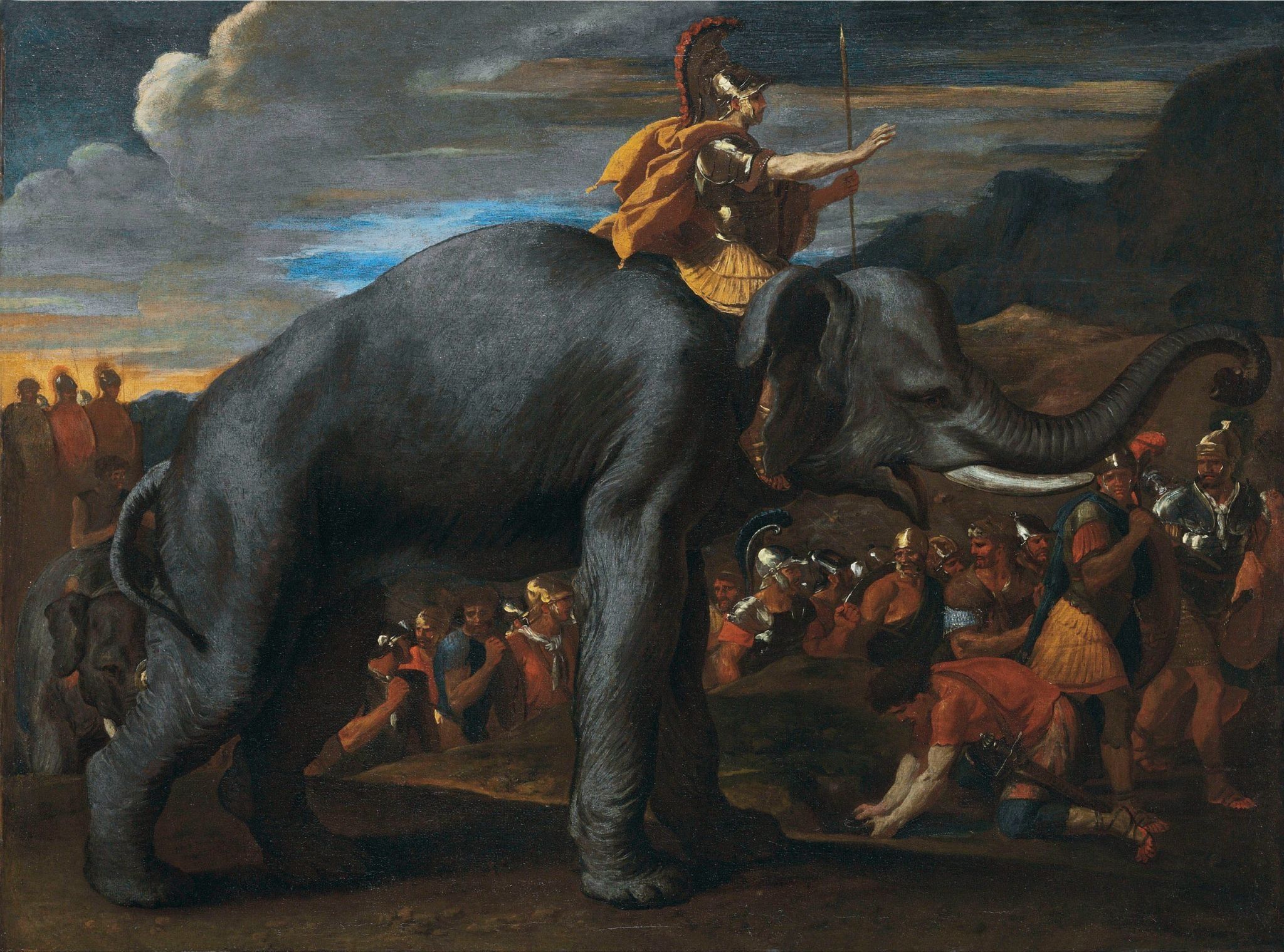 “Hannibal Crossing the Alps on Elephants,” by Nicolas Poussin