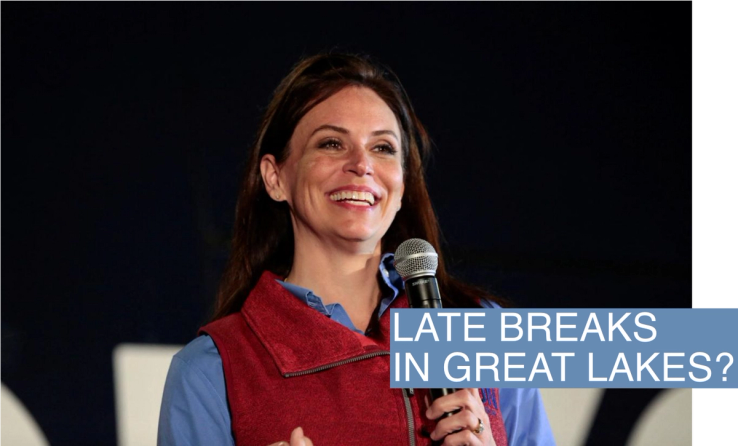 Republican candidate for Governor Tudor Dixon campaigns in Clinton Township, Michigan, U.S. November 4, 2022.