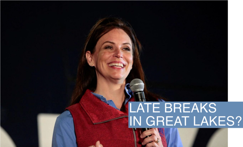 Republican candidate for Governor Tudor Dixon campaigns in Clinton Township, Michigan, U.S. November 4, 2022.