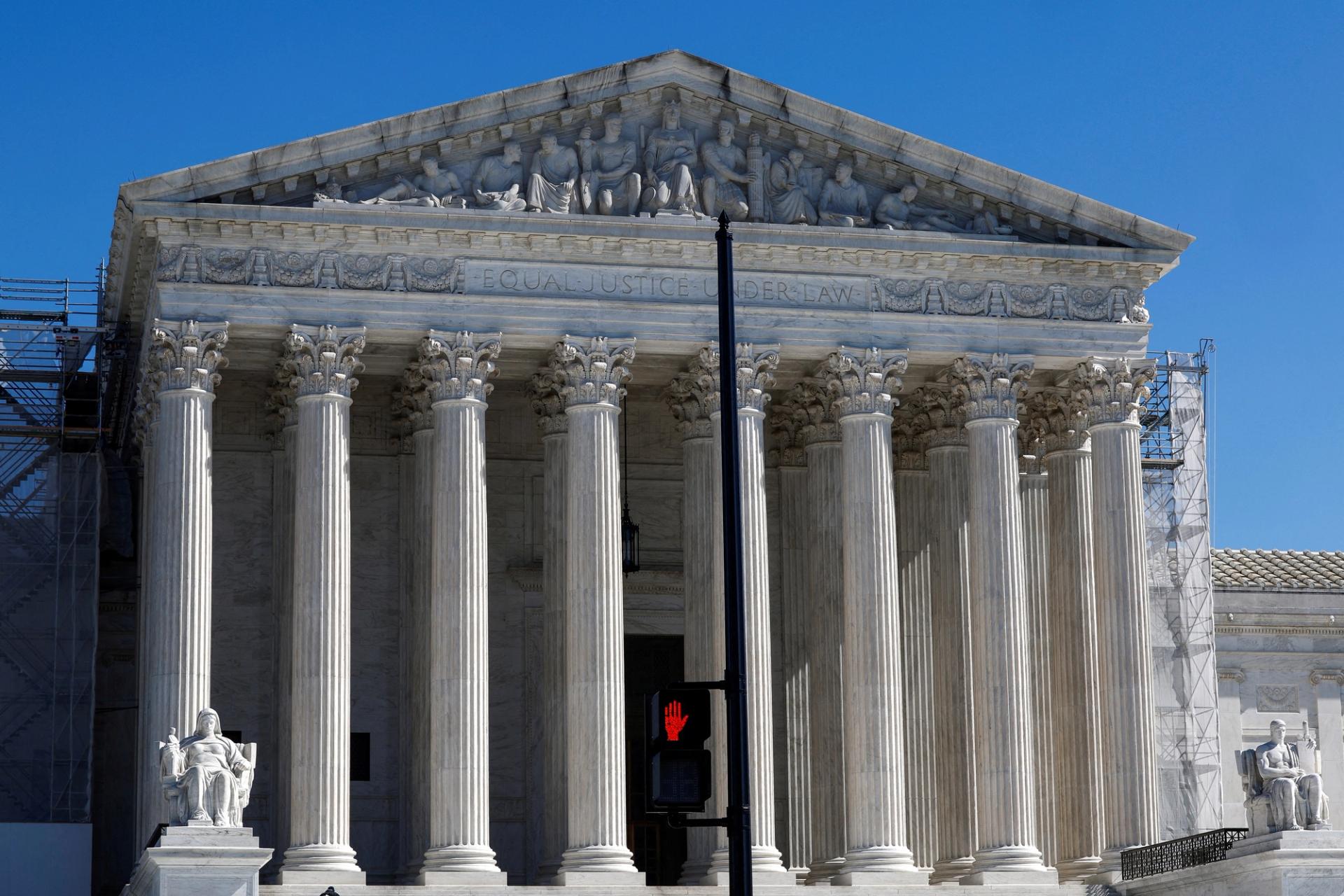 The United States Supreme Court building is seen in Washington
