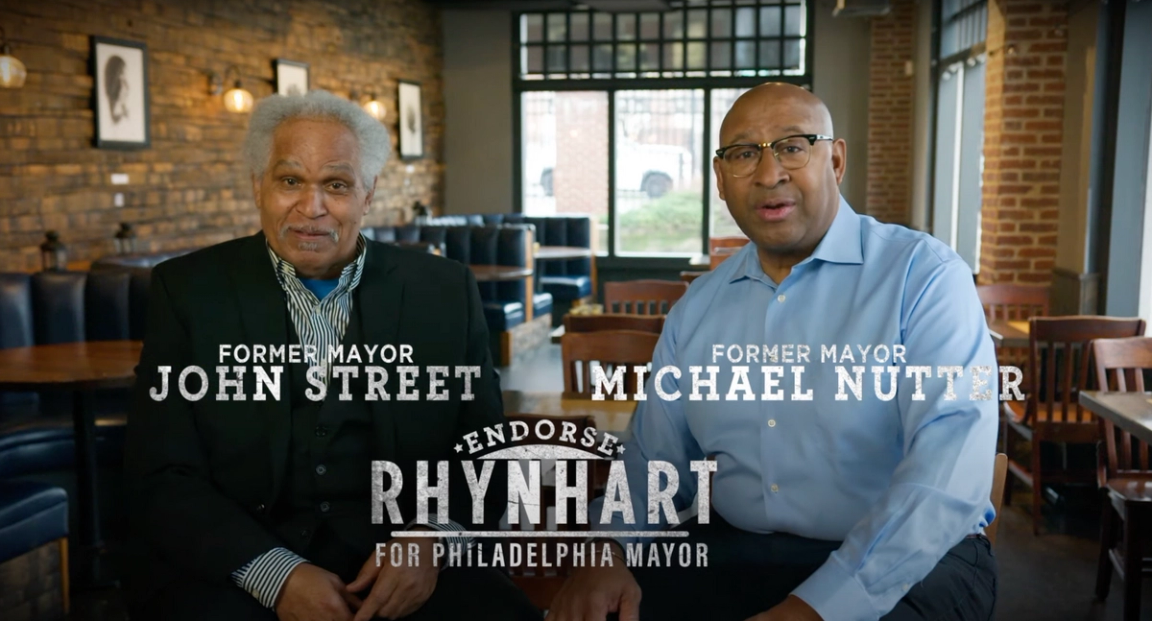 An ad for Philadelphia mayoral candidate Rebecca Rhynhart.