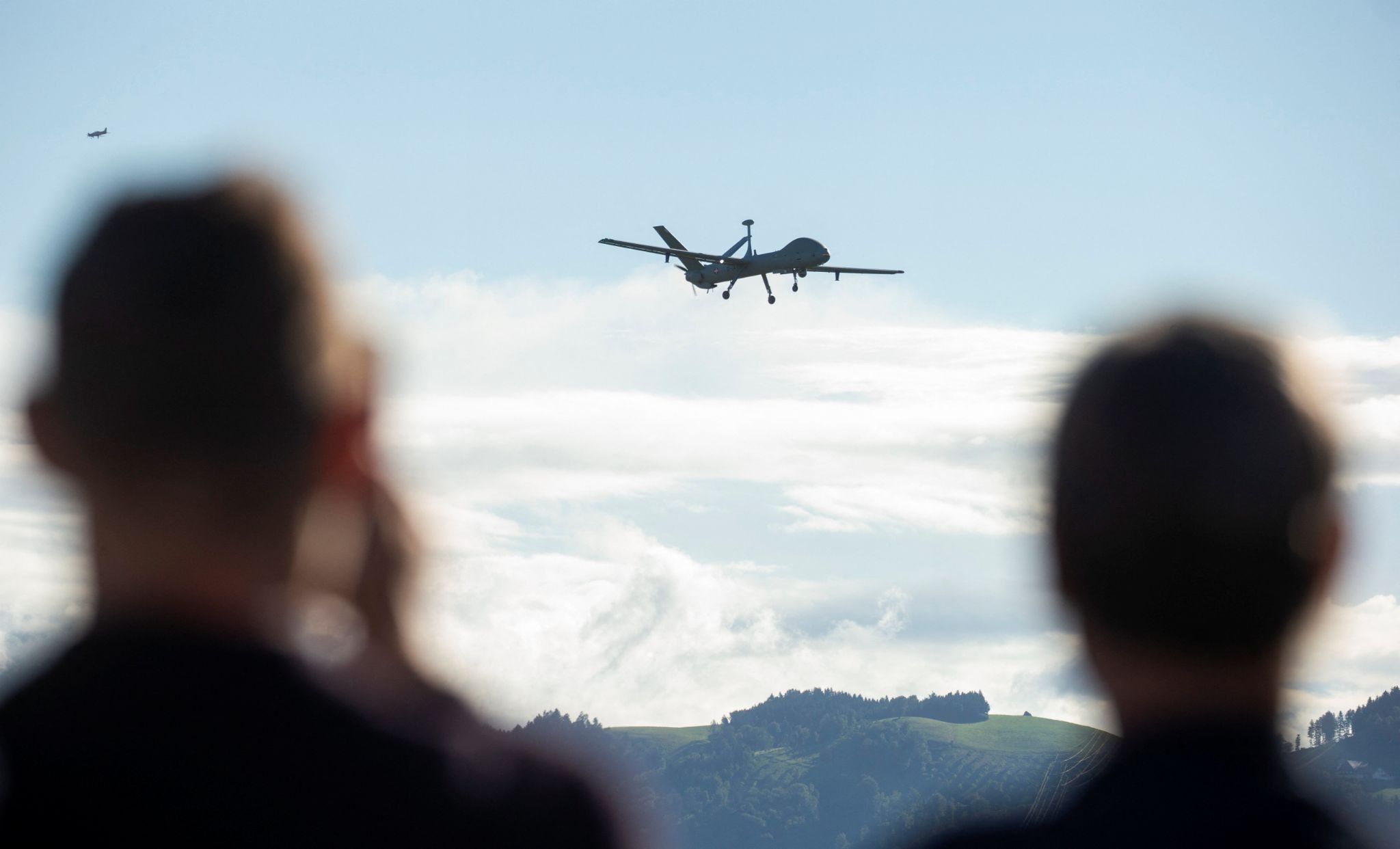 A HERMES 900 HFE drone made by Israeli company Elbit.