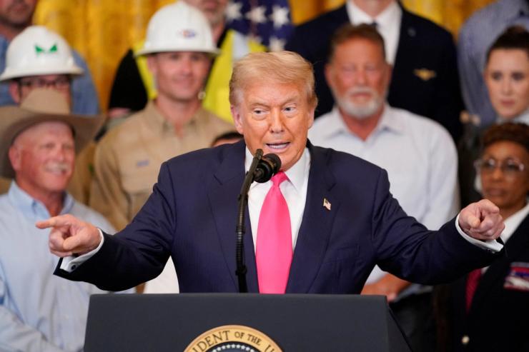 President Donald Trump at his ‘big, beautiful bill’ event