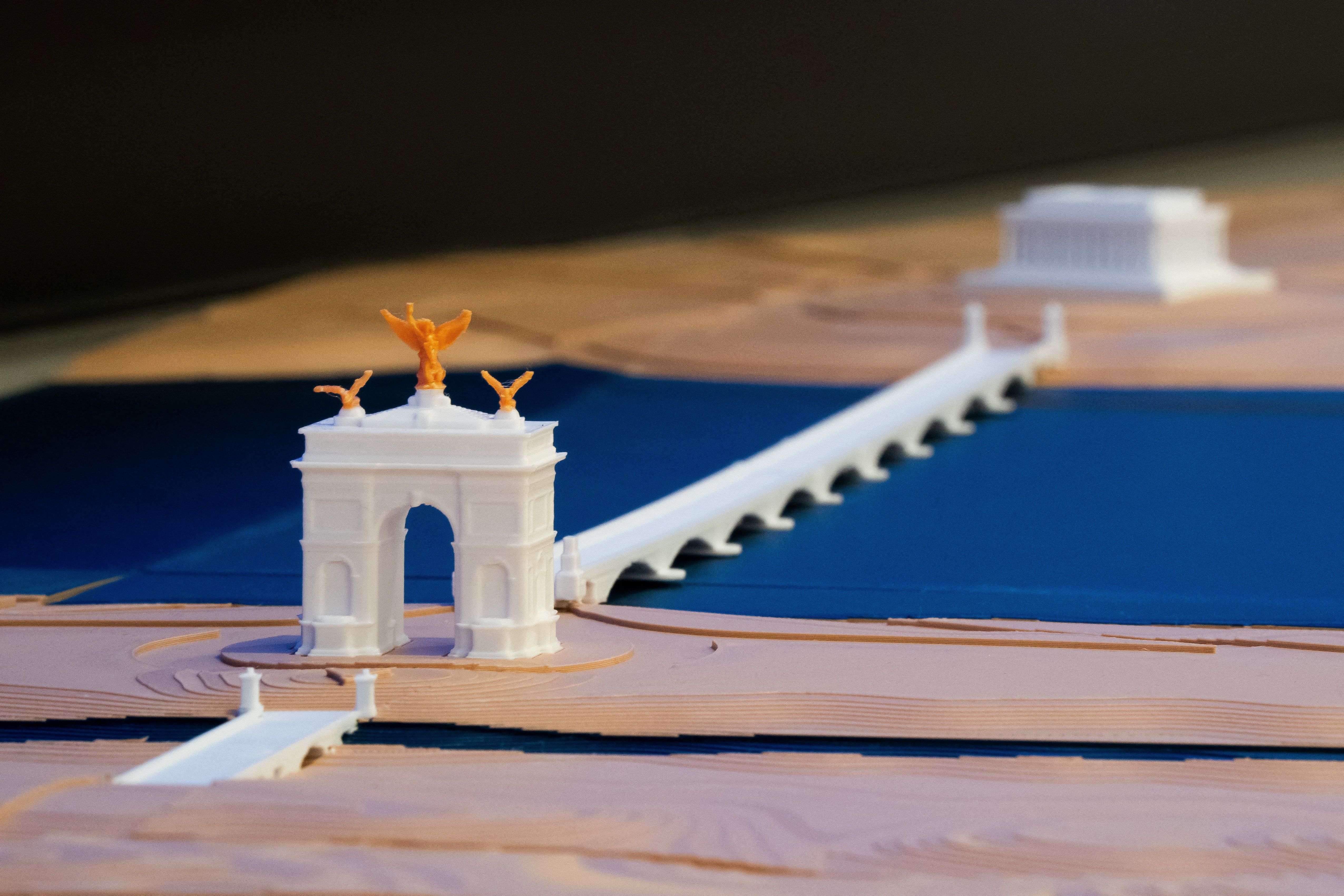 A model of the triumphal arch